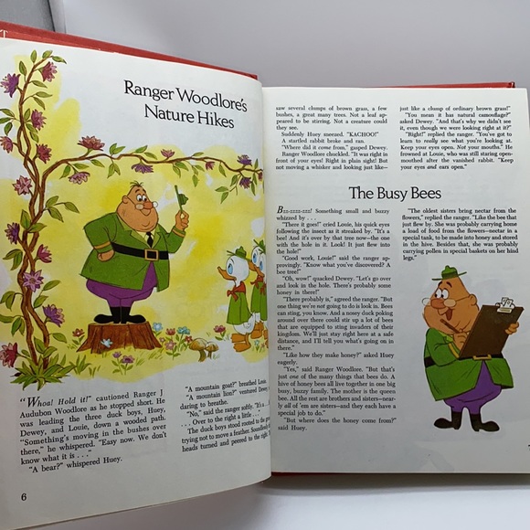 Vintage Walt Disney Adventures In Fact Red Hardcover Children’s Book 1977 - Picture 10 of 16